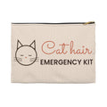 Cat Mom Gift, Cat Hair Emergency Kit Zipper Pouch, Funny Cat Lover Makeup Bag, Cat Lady Gift, Purse Organizer Pouch for Her