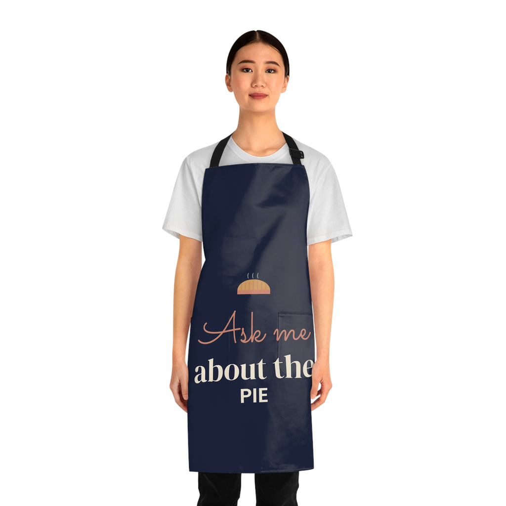 Funny Thanksgiving Apron for Women, Ask Me About the Pie Apron, Pie Baker Gift, Hostess Gift, Fall Baking Apron, Kitchen Apron