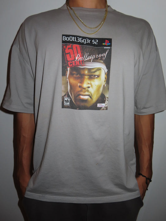 PlayStation 2 50 Cent Bullet Proof PS2 Video Game Disc Tee