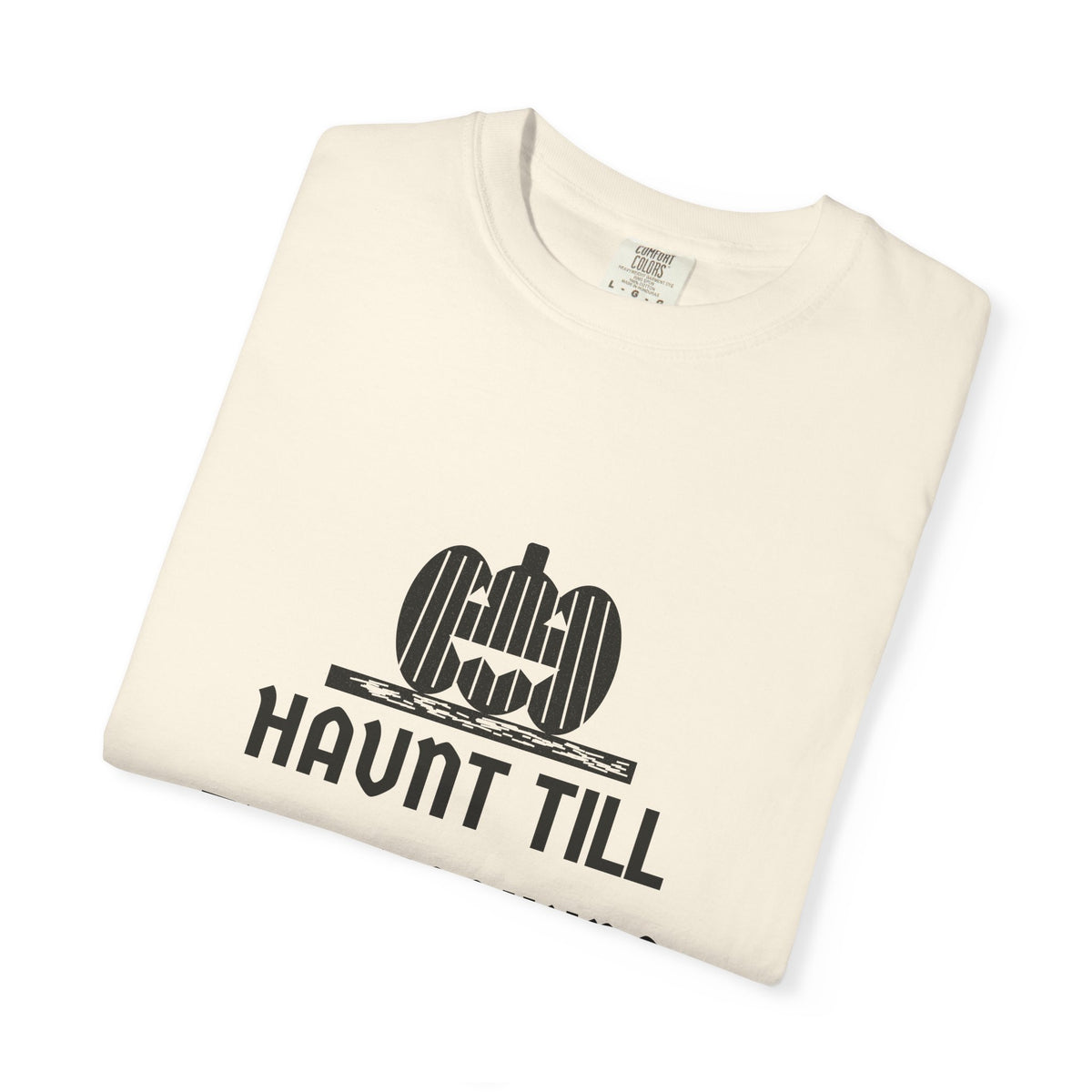 Haunt Till Thanksgiving Woodcut Pumpkin Halloween Tee