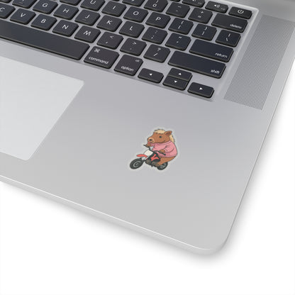 Funny Horse On Dirt Bike Sticker