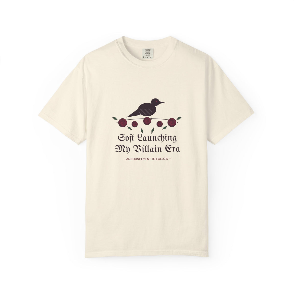 Soft Launching My Villain Era Gothic Rose Raven Tee