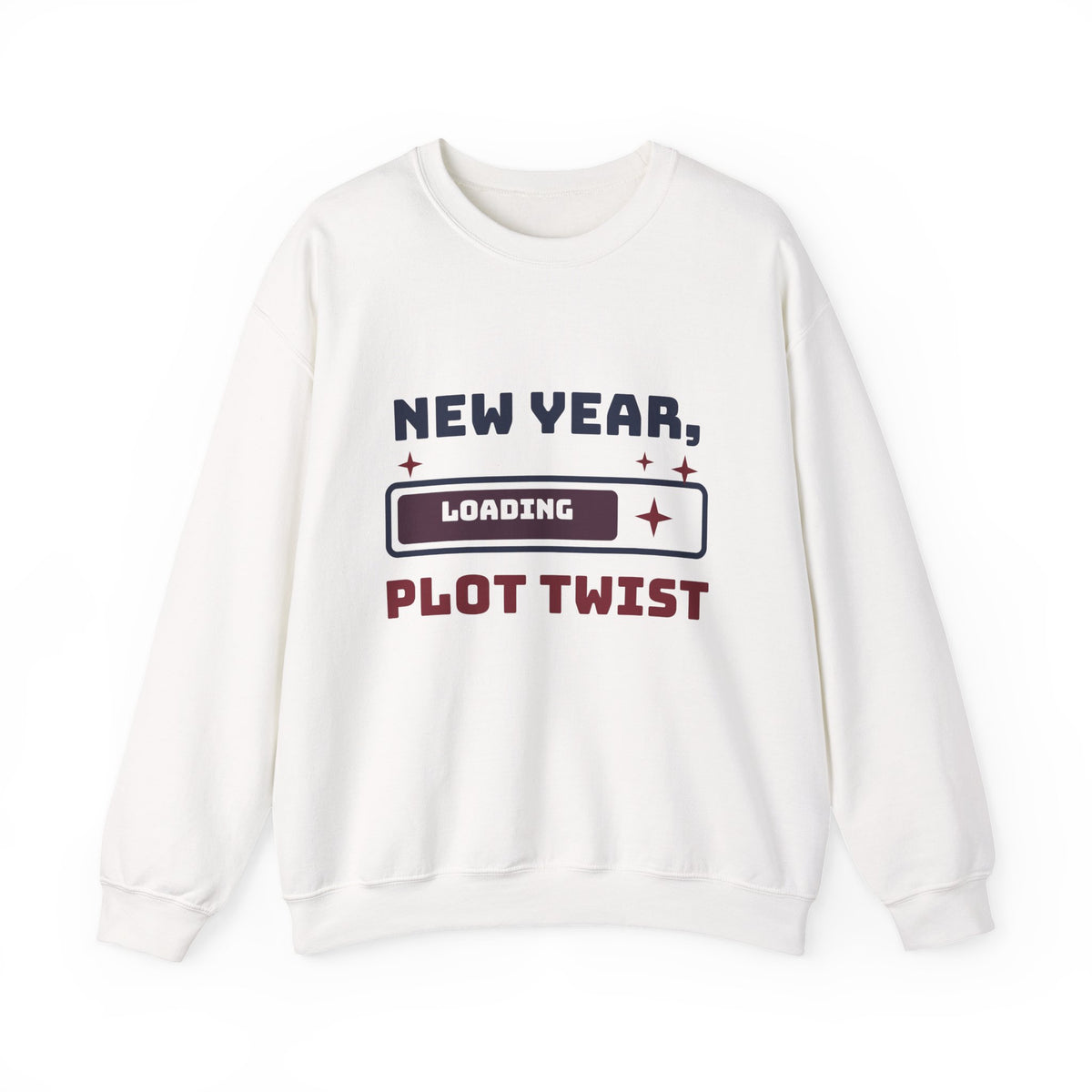 New Year Sweatshirt, New Year Plot Twist Loading Crewneck, New Years Eve Outfit, New Year Gift for Her, Cozy Sweatshirt