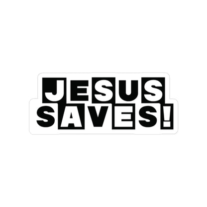 Religious Jesus Saves Cartoon Network Sticker