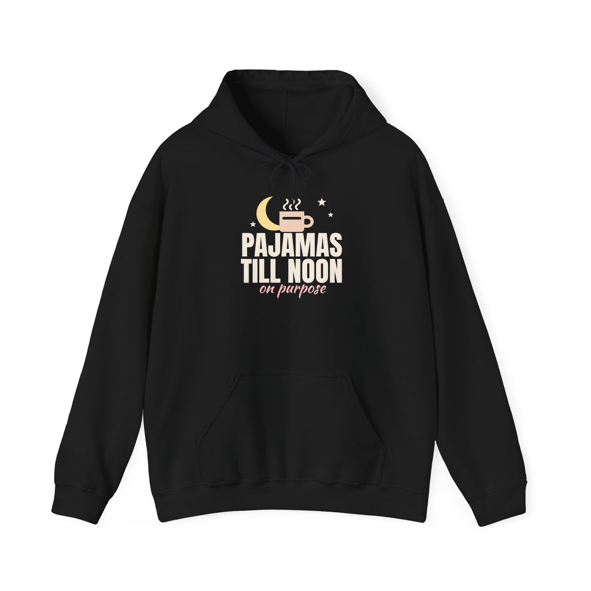 Christmas Morning Hoodie, Pajamas Till Noon On Purpose Sweatshirt, Cozy Christmas Gift for Her, Holiday Lounge Hoodie