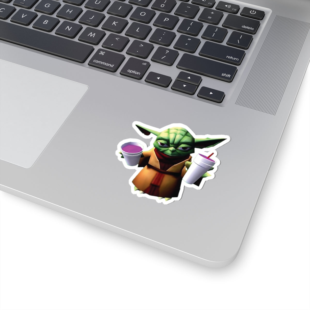 Yoda Double Cupped Lean Funny Sticker