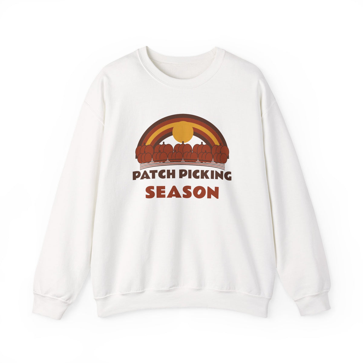 Patch Picking Season Retro 70s Pumpkin Patch Crewneck Gift for Her