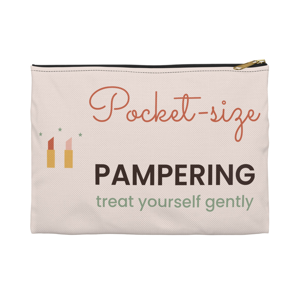 Cute Makeup Bag, Pocket-Size Pampering Cosmetic Pouch, Zipper Toiletry Bag, Self Care Gift for Her, Bridesmaid Gift, Travel Pouch
