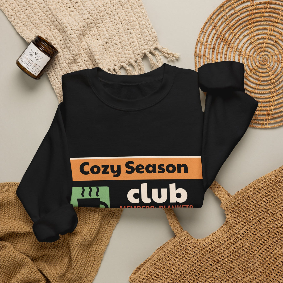 Cozy Season Club Sweatshirt, Fall Crewneck for Women, Pumpkin Season Sweatshirt, Autumn Gift for Her, Thanksgiving, Unisex S-3XL