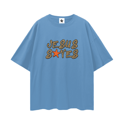 Vintage/Y2K Religious Jesus Saves Oversized T Shirt