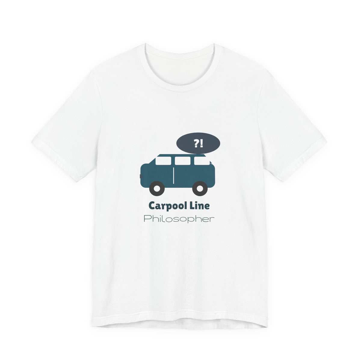 Funny Mom Shirt, Carpool Line Philosopher Tee, Mom Life Graphic T-Shirt, School Pickup Mom Gift, Coffee Mom Tee for Women