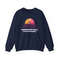 Champagne Taste Leftover Budget 80s Airbrush New Years Sweatshirt Gift for Her