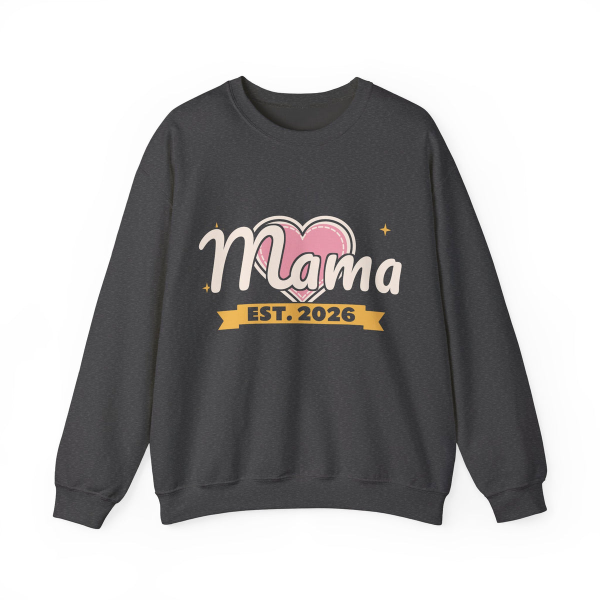 Mama Est 2026 Sweatshirt, New Mom Crewneck, Pregnancy Announcement Gift, First Mothers Day Gift, Baby Shower Gift, Unisex S-3XL