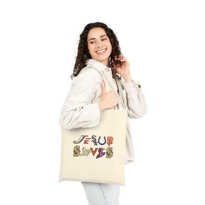 Jesus Saves Sport Logos Like Tote Bag