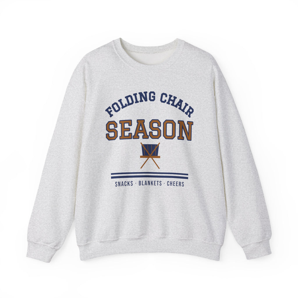 Sports Mom Sweatshirt, Folding Chair Season Varsity Crewneck, Soccer Mom Baseball Mom Sweatshirt, Gift for Mom
