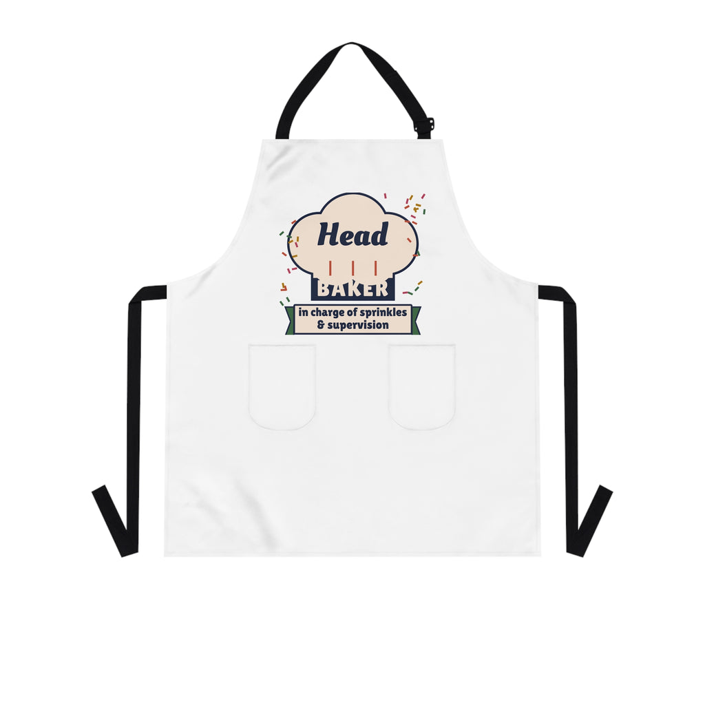 Head Baker Apron, Matching Parent and Kid Baking Set, Funny Baking Apron, Christmas Cookie Baking Gift, Gift for Mom or Dad
