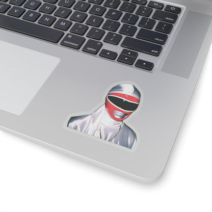 Red Power Ranger Durag Funny Sticker