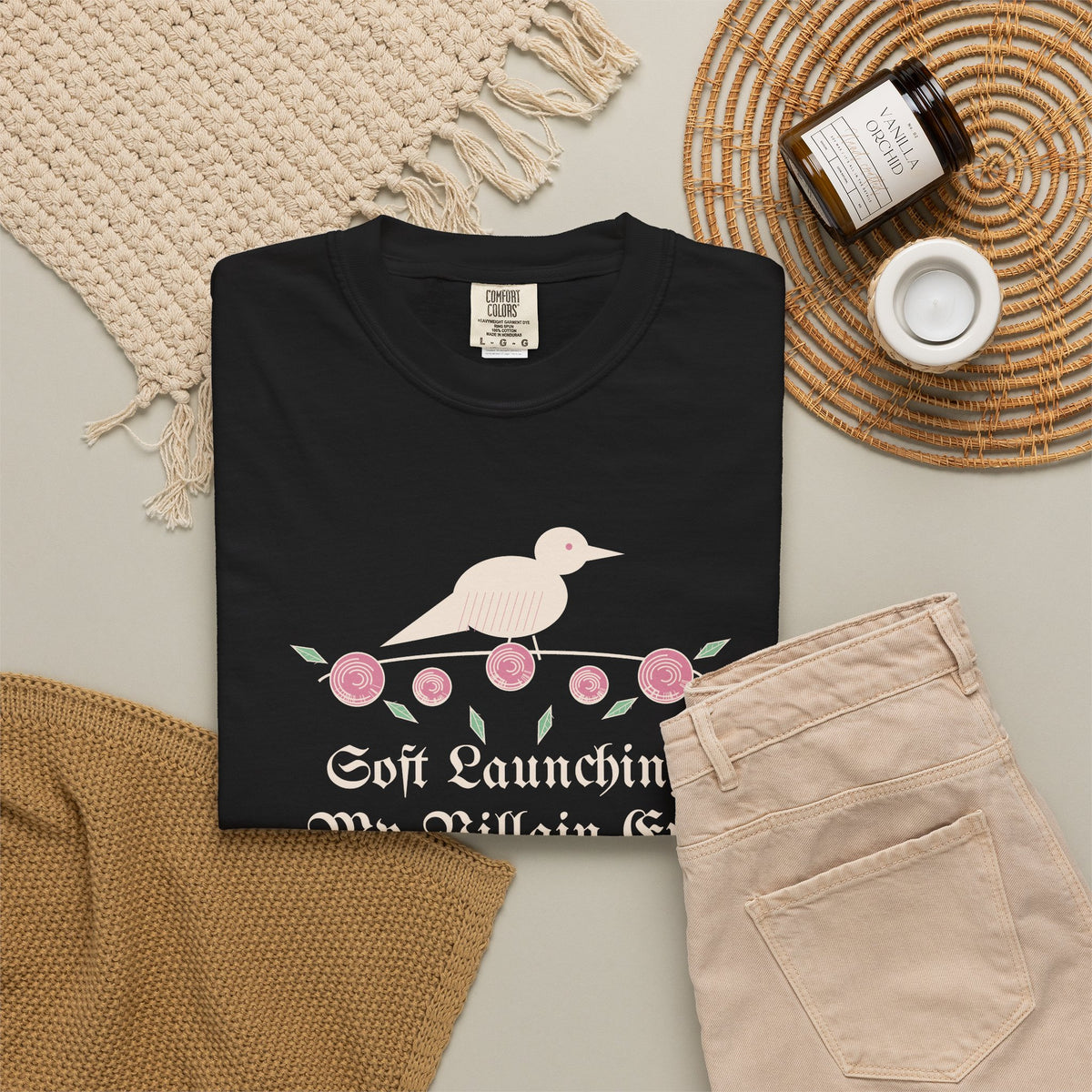 Soft Launching My Villain Era Gothic Rose Raven Tee