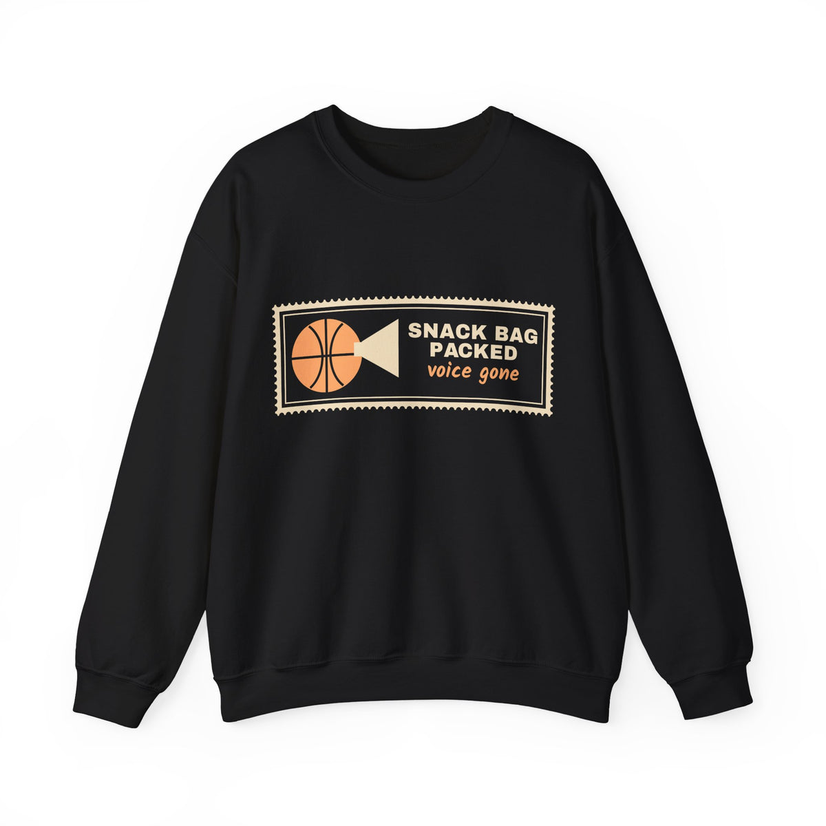 Basketball Mom Sweatshirt, Snack Bag Packed Voice Gone Crewneck, Sports Mom Gift, Funny Hoops Mom Sweatshirt Women