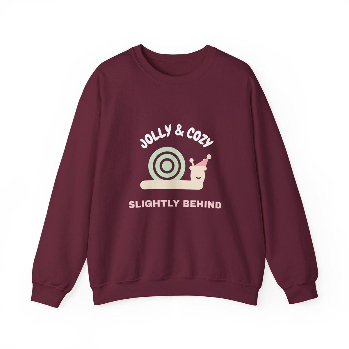 Funny Christmas Sweatshirt for Women, Jolly Cozy and Slightly Behind Crewneck, Holiday Mom Sweatshirt, Cozy Christmas Gift