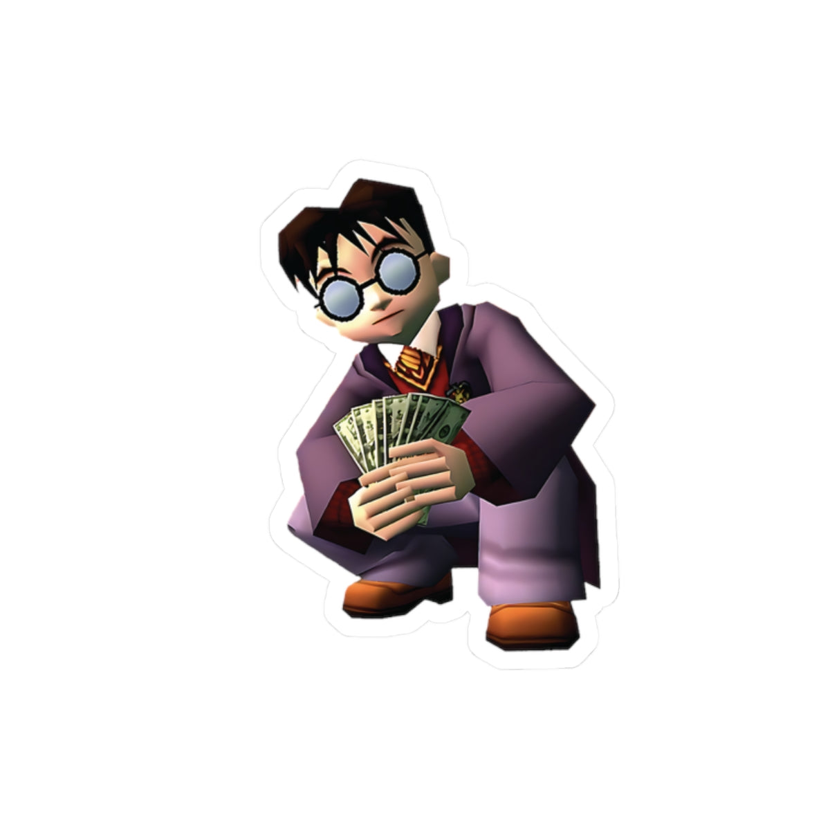 Harry Potter Money Spread Funny Sticker