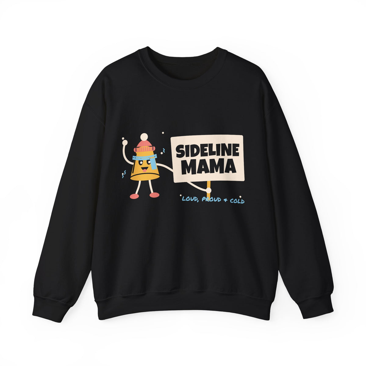 Sports Mom Sweatshirt for Women, Sideline Mama Loud Proud and Cold Crewneck, Sideline Mom Sweatshirt, Cheer Section Gift, Fall Sports Top