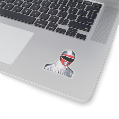 Red Power Ranger Durag Funny Sticker