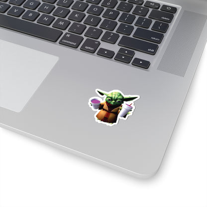 Yoda Double Cupped Lean Funny Sticker