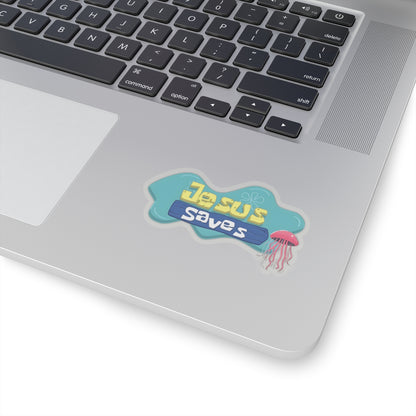 Religious Jesus Saves Spongebob Sticker