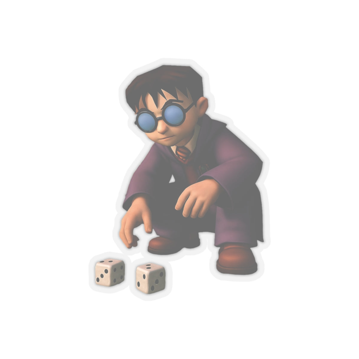 Harry Potter Rolling Dice Funny Sticker