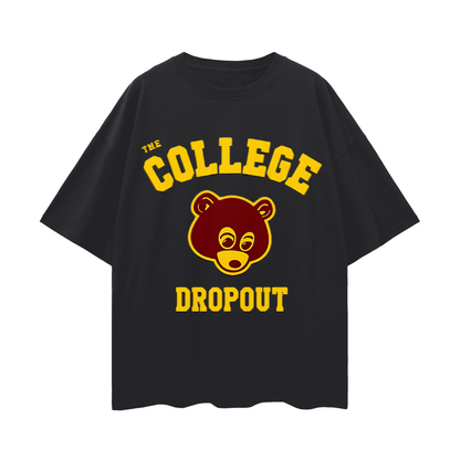 Vintage Like College Dropout Kanye Graphic Oversized T Shirt