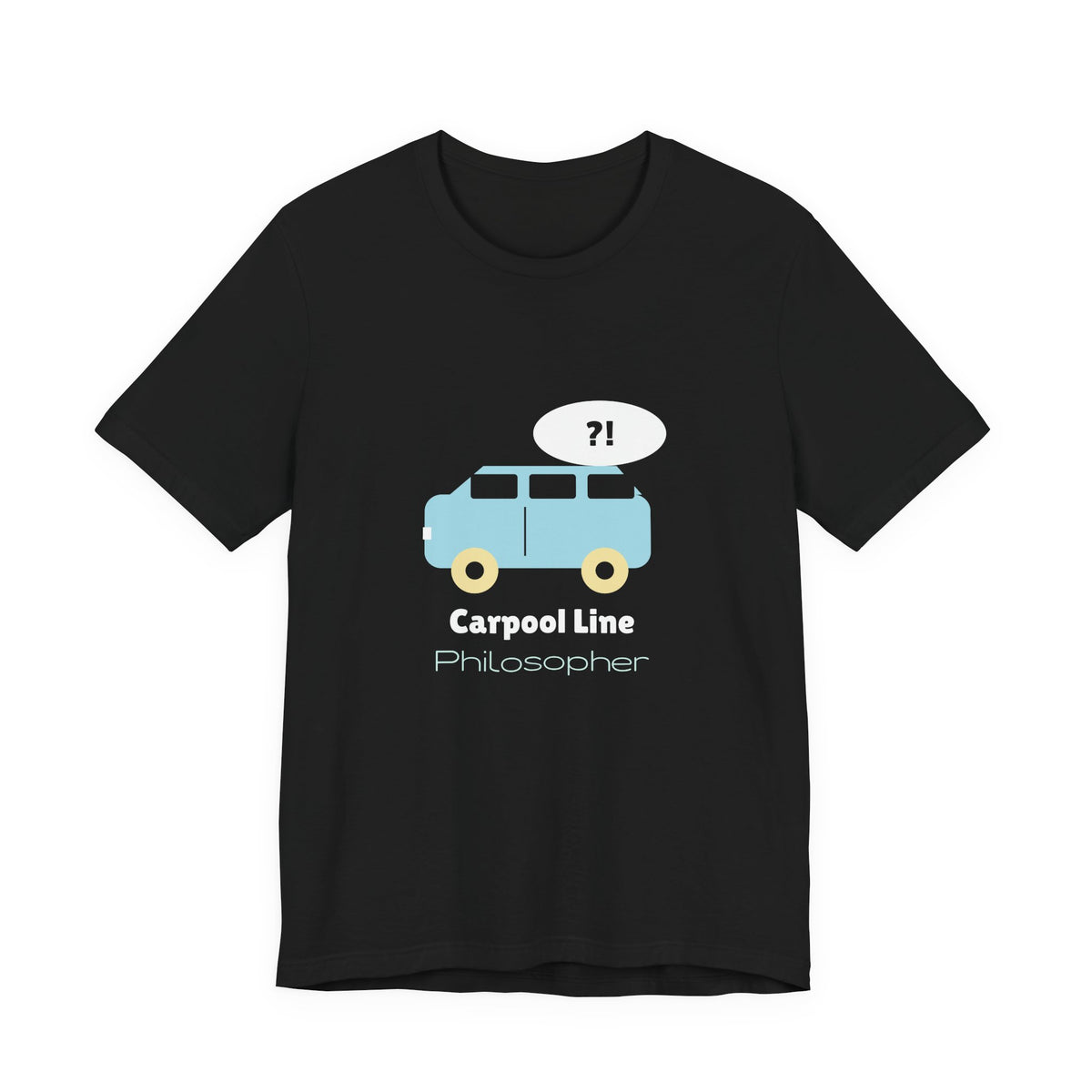 Funny Mom Shirt, Carpool Line Philosopher Tee, Mom Life Graphic T-Shirt, School Pickup Mom Gift, Coffee Mom Tee for Women