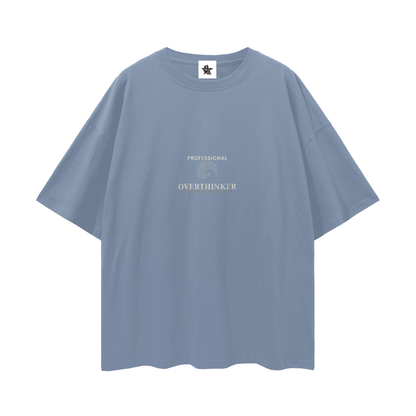 Professional Overthinker Oversized T-Shirt | Funny Vintage Graphic