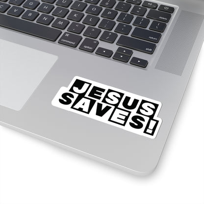 Religious Jesus Saves Cartoon Network Sticker