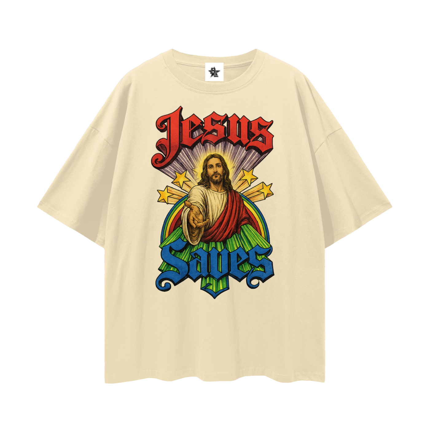 Vintage/Y2K Religious Jesus Saves Graphic T Shirt