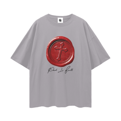 Vintage/Y2K Religious Paid In Full Cross Oversized T Shirt