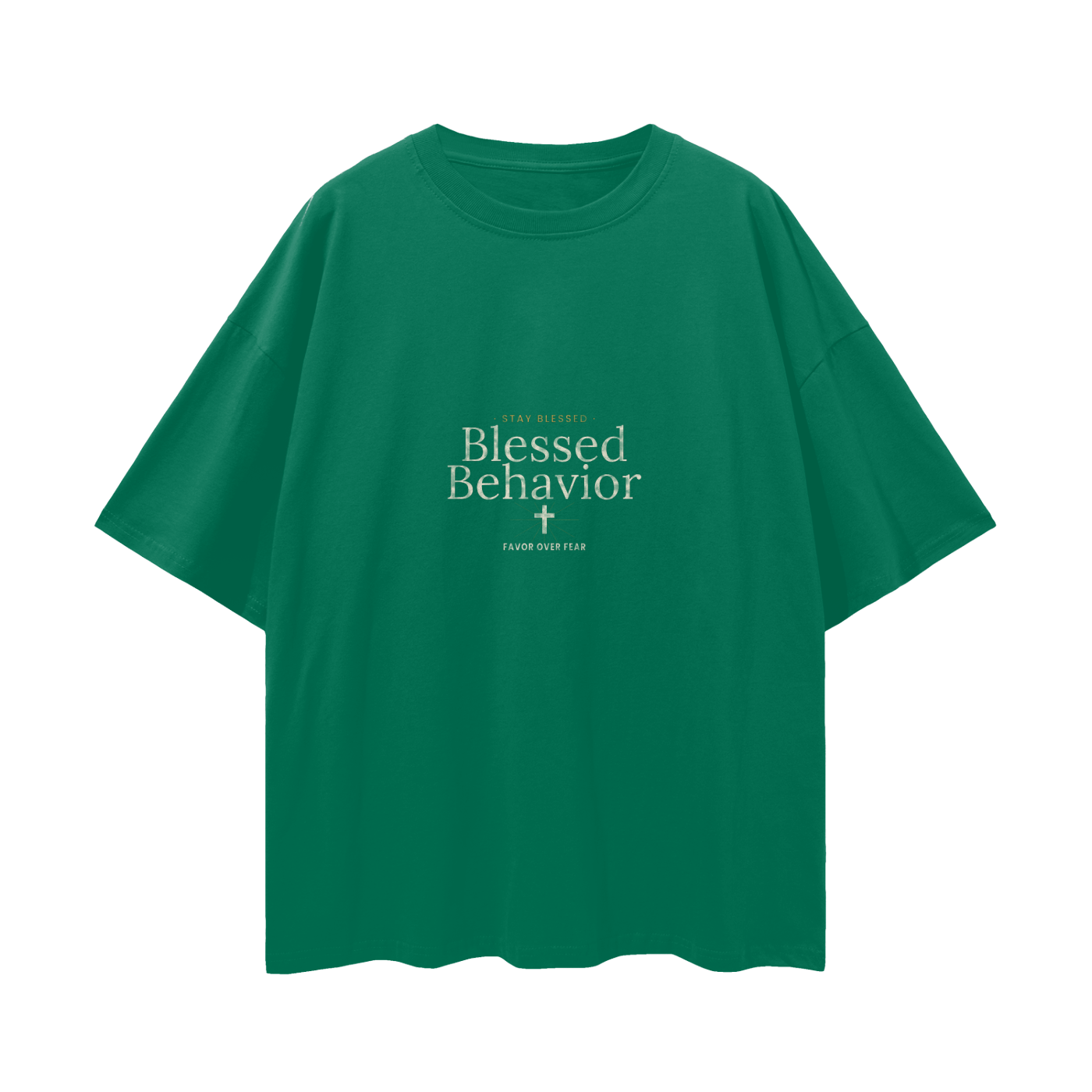 Blessed Behavior Oversized T-Shirt | Christian Streetwear Graphic
