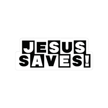 Religious Jesus Saves Cartoon Network Sticker