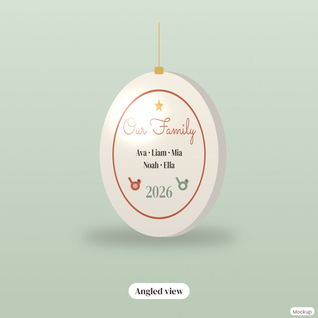 Personalized Family Christmas Ornament 2026, Our Family Names