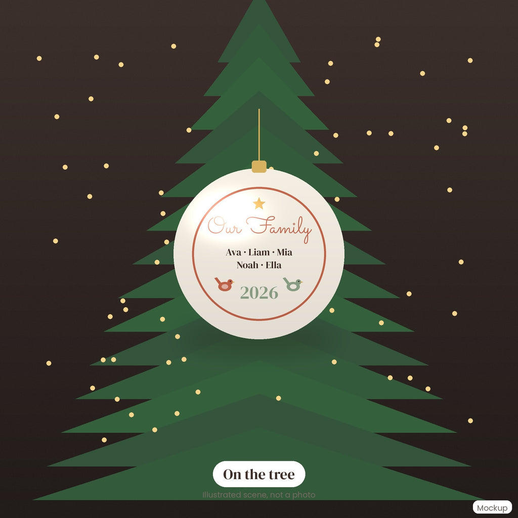 Personalized Family Christmas Ornament 2026, Our Family Names