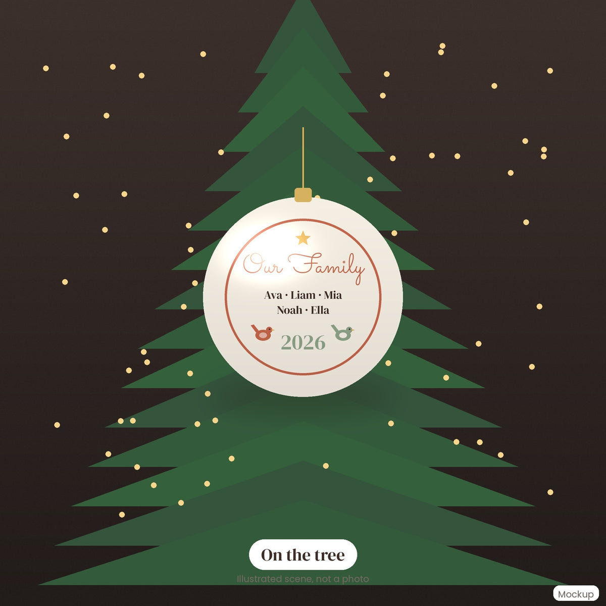 Personalized Family Christmas Ornament 2026, Our Family Names