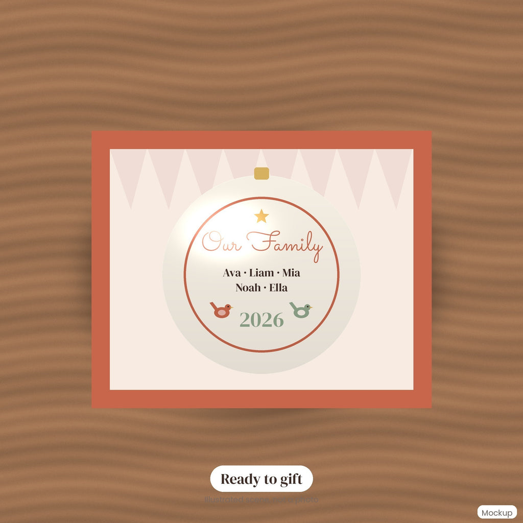 Personalized Family Christmas Ornament 2026, Our Family Names