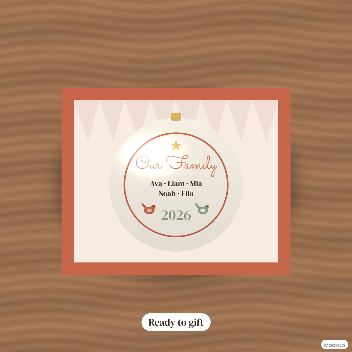 Personalized Family Christmas Ornament 2026, Our Family Names