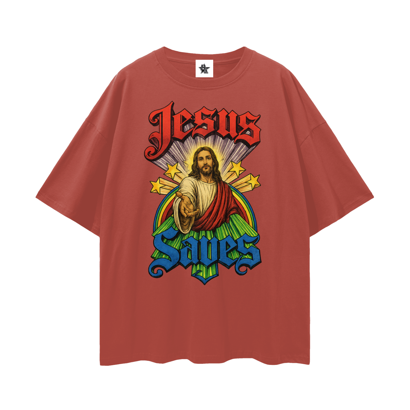 Vintage/Y2K Religious Jesus Saves Graphic T Shirt