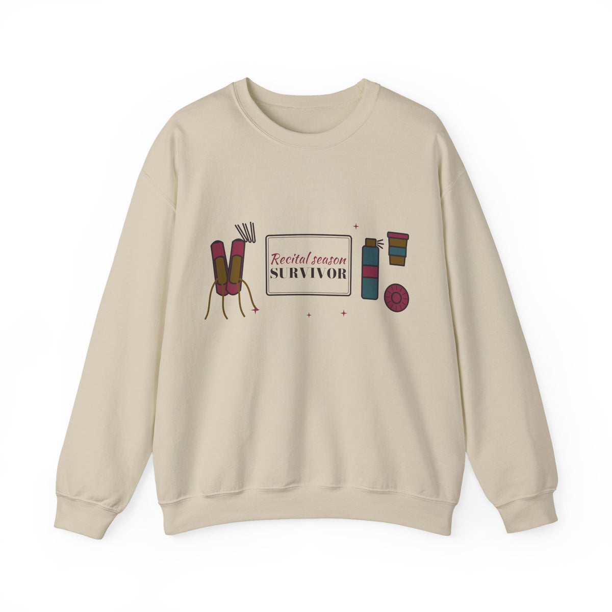 Ballet Mom Sweatshirt, Recital Season Survivor Crewneck, Dance Mom Gift, Winter Recital Sweatshirt, Christmas Gift for Dance Mom