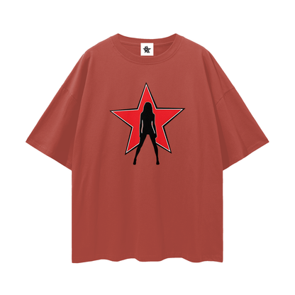 Vintage/Y2K Star Lady Oversized T Shirt
