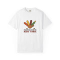 Promoted From the Kids Table Shirt, Funny Thanksgiving Hand Turkey Garment-Dyed Tee
