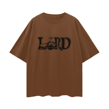 Religious Lord Vivienne Westwood Like Graphic Oversized T Shirt