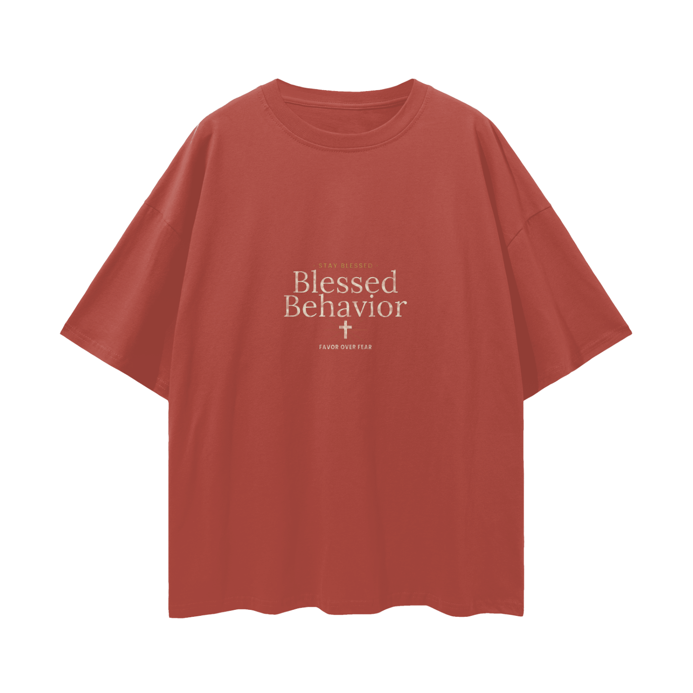 Blessed Behavior Oversized T-Shirt | Christian Streetwear Graphic