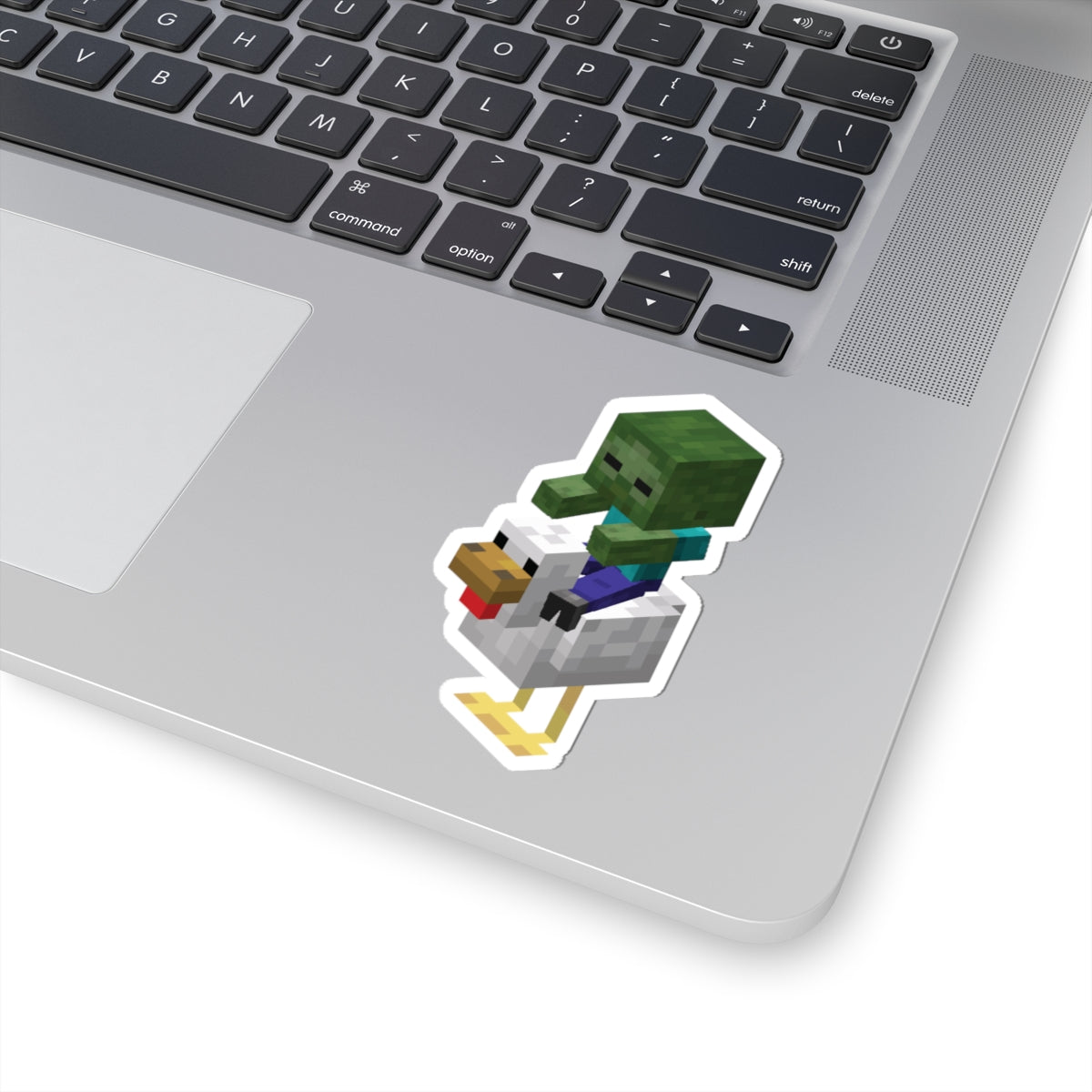 Minecraft Zombie On Chicken Funny Sticker